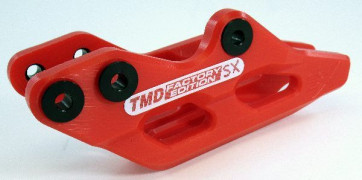 TMD Teflon Kettenführung SX Rot Honda CR, CRF 125, 250, 450 2007- / CRFX 2008- 