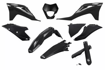 UFO Full Plastik-Kit GasGas EC 250, 300, 350, 450 2021-2023 Schwarz
