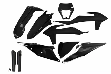 UFO KTM Full Plastik-Kit EXC TPI 150 250 300 350 450 500 2020-2023 Schwarz