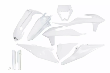 UFO KTM Full Plastik-Kit EXC TPI 150 250 300 350 450 500 2020-2023 Weiß