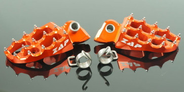 Zap E-Peg Fußrasten Orange KTM SX, SXF, EXC 65, 85, 125, 200, 250, 300, 350, 450, 520, 525, 530