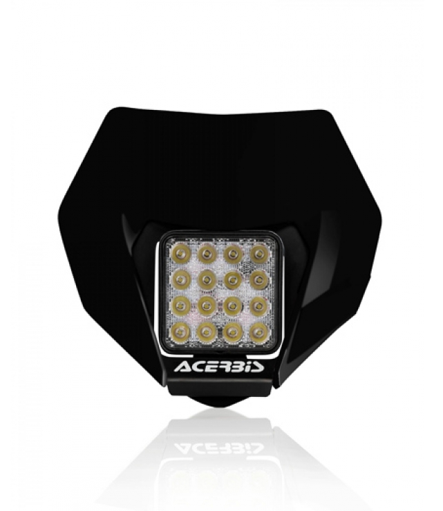Acerbis LED Lampenmaske Schwarz Universal passend
