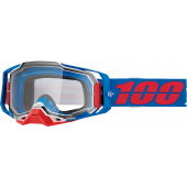 100% Armega Brille IRONCLAD Klares Glas Rot Blau