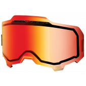 100% Armega Ersatzglas Dual Vented Rot verspiegelt