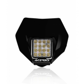 Acerbis LED Lampenmaske Schwarz Universal passend