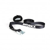 Aworkx Zurrgurte 25mm 2-teilig Schwarz
