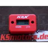 KSX Betriebsstundenzähler Rot