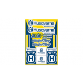 Tecnosel Husqvarna Fan Aufkleber Bogen