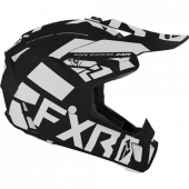 FXR Clutch Evo LE Motocross Motorrad Moped Helm Schwarz Weiß Größe L 