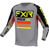 FXR Clutch Pro MX Jersey Grau Schwarz Neongelb S / L / XL / 3XL / 4XL