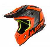 Just1 J38 Motocross Enduro Helm Blade Orange - Schwarz 