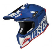 Just1 Carbon Motocross Enduro Helm J12 Blau Weiß Größe L