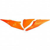 KTM Seitenteile mit Luftfilterkasten Abdeckung Neon Orange SX, SXF 125, 250, 350, 450 2019-2022 / EXC