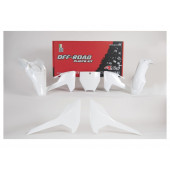 Rtech Plastik Kit mit Startnummerntafel Weiß für Husqvarna TC 65 2017-