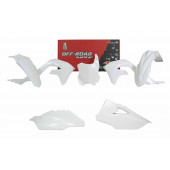 Racetech Plastik Kit Weiß Kawasaki KXF 450 2019- / 250 2021- 