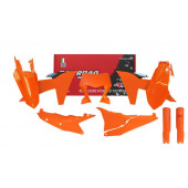 KTM Full Plastik Kit mit Lampenmaske Orange EXC, EXC-F TBI 250, 300, 350, 450, 500 2024-