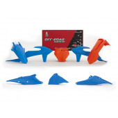 Racetech Plastik Kit Orange - Blau KTM SX, SXF 125, 150, 250, 350, 450 2019- 