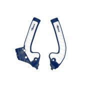 RTech Grip Rahmenschützer Blau Weiß Husqvarna TC 85 2018-