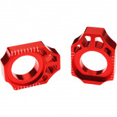 Scar Achsblöcke Rot Kawasaki KX KXF 125, 250, 450 2003- 