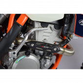Motorrad Auspuff Mittelrohr Hitzeschild Link Rohrschutz Abdeckung  Fersenschutz