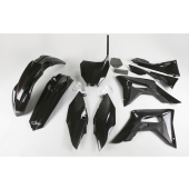UFO Plastik Kit KOMPLETT SCHWARZ Honda CRF 450 2017-2020 / 250 2018-2021
