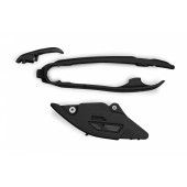UFO Kettenführung + Schwingenschleifer Schwarz KTM SX, SX-F 125, 150, 250, 300, 350, 450 2023-