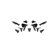 Racetech Plastik Kit Schwarz für Kove XPro Rally 800 2024- 