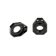 Achsblöcke / Kettenspanner KTM SX, SXF 2023- / EXC 2024- / GasGas 2024- / Husqvarna TC, FC 2023- / TE FE 2024- Schwarz