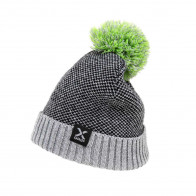 X-Grip Beanie Bommelmütze V2 Grau Grün