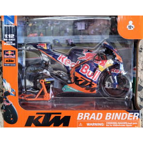 Miniatur 1:12 Aufsteller Moto GP Factory KTM Brad Binder #33