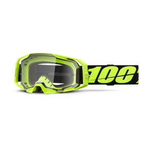 100% Armatic Brille Neongelb Klar