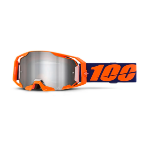 100% Armatic Brille Orange Silber verspiegelt