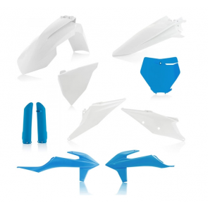 Acerbis Full Plastik Kit Weiß Blau KTM SX, SXF 125, 150, 250, 350, 450 2019-2022