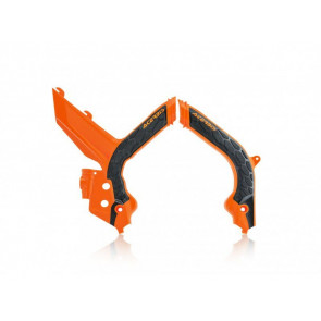 Acerbis X-Grip Rahmenschützer Schwarz - Orange KTM EXC, EXC-F, TPI 125, 250, 300, 350, 450, 500 2020-2023