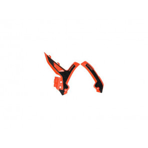 Acerbis X-Grip Rahmenschützer Orange Schwarz KTM EXC, EXC-F, TBI 125, 250, 300, 350, 450, 500 2024- / SX, SXF 2023-
