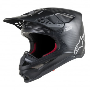 Alpinestars Helm SM10 Solid Carbon Schwarz