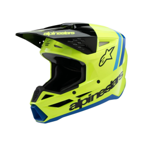Alpinestars SM3 Jugend Kinder Helm Radium Schwarz Gelb