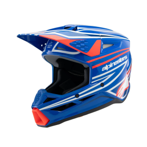 Alpinestars SM3 Jugend Kinder Helm Wurx Rot Blau