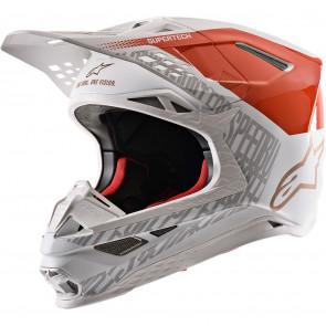 Alpinestars Helm SM8 Triple Orange Weiß XS / XXL