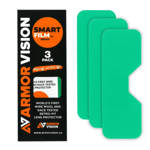 ARMOR VISION SmartFilm Brillenglas Schutz Protector 3 Pack 36 50 62mm