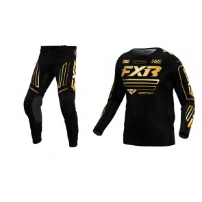 FXR Clutch Combo (Hose + Shirt) Schwarz Gold