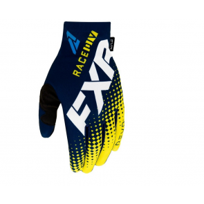 FXR Pro-Fit Lite Handschuhe Midnight Weiß Gelb XL / XXL
