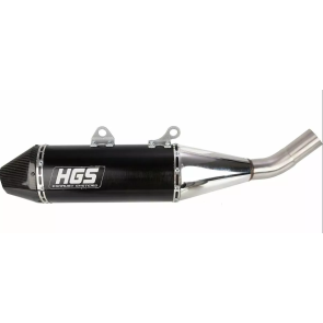HGS Slip On Endschalldämpfer KTM SXF 250, 350, 450 2019-2022 / Husqvarna FC / GasGas Schwarz