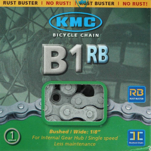 KMC Kette B1 RB Wide 1 speed 112L Glieder 1/2''x1/8'' Grau