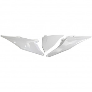 KTM Seitenteile mit Luftfilterkasten Abdeckung Weiß SX, SXF 125, 250, 350, 450 2019-2022 / EXC