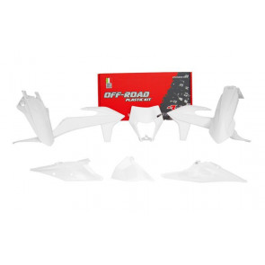 KTM Plastik Kit mit Lampenmaske Weiß EXC, EXC-F TPI 250, 300, 350, 450, 500 2020-2023