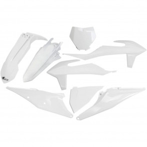 UFO Plastik Kit Weiß KTM SX, SXF 125, 150, 250, 350, 450 2019-2022