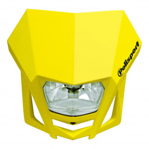 Polisport Lampenmaske Gelb LMX mit Halogen-Scheinwerfer 