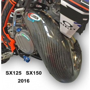 Pro Carbon Auspuffschutz KTM SX 125, 150 2011-2015