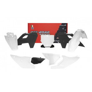 Racetech Plastik Kit Weiß Schwarz Rockstar Edition für Husqvarna TC FC 125 250 350 450 2023-